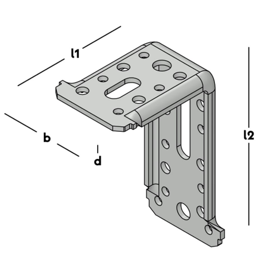 Afbeeldingen van GEBR. BODEGRAVEN Hoek-XL SV 100X150MM 72X4MM