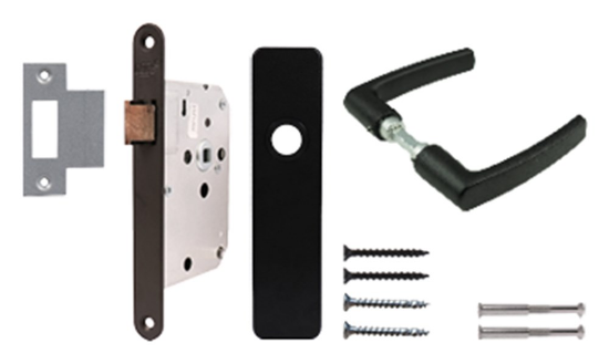 Afbeeldingen van OXLOC Loopslotset blokmodel aluminium zwart 38-42MM