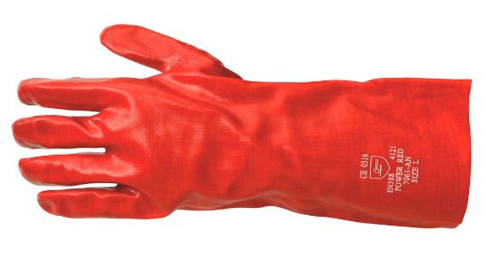 Afbeeldingen van Werkhandschoen PVC zuurbestendig lang