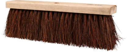 Afbeeldingen van KELFORT Straatbezem blank plat hout bassine/stalks 450MM