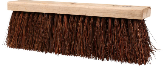 Afbeeldingen van KELFORT Straatbezem blank plat hout bassine/stalks 450MM