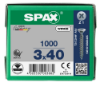Afbeeldingen van SPAX Universele schroef verzonkenkop WIROX voldraad PZ1 3X40MM