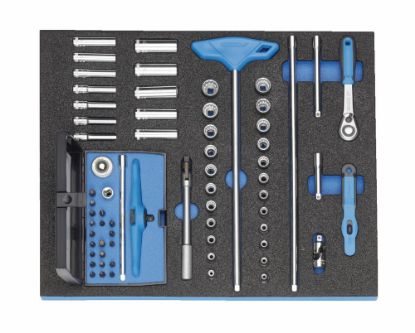 Afbeeldingen van GEDORE Dopsleutel-set ¼" 2005 CT2-D 20 in 2/4 CT module 67x