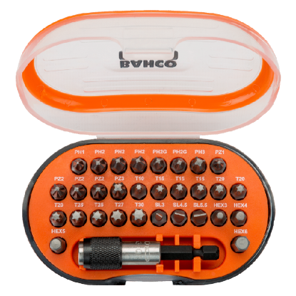 Afbeeldingen van BAHCO Bitset PH+PZ+TORX+SL+HEX 31x