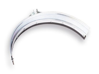 Afbeeldingen van PROLINE Mestschuiver gebogen 88CM verzinkt rond 63CM breed met canvas rubber 