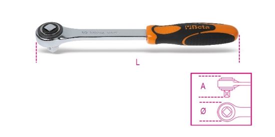 Afbeeldingen van BETA Ratel ½" 72 tands 920/50