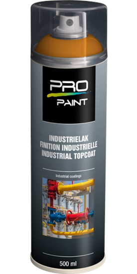 Afbeeldingen van PRO-PAINT Industrie lak / deklaag meloengeel RAL1028 HG 500ML
