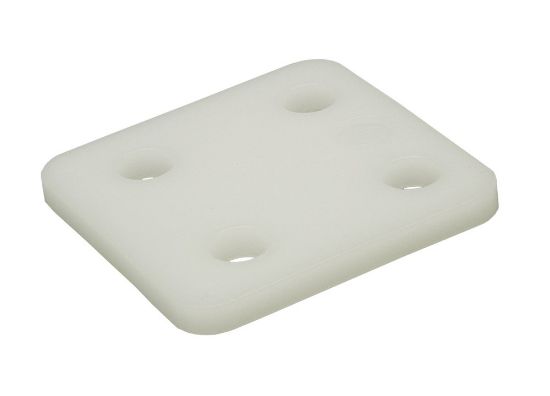 Afbeeldingen van GEBR. BODEGRAVEN Drukplaat KS zonder sleuf transparant 6MM 70X70MM