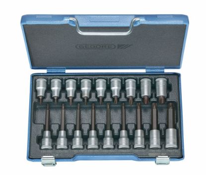 Afbeeldingen van GEDORE Schroevendraaierdopsleutelset ½" TORX T20-60 18x