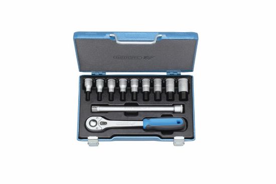 Afbeeldingen van GEDORE Schroevendraaierdopsleutelset ½" 5-17MM 11x