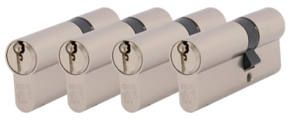 Afbeeldingen van OXLOC Profielcilinder dubbel O7 vernikkeld 30/45MM P4 SKG**