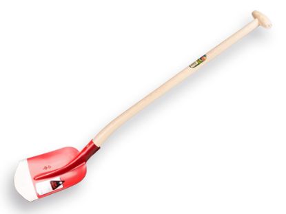 Afbeeldingen van ABC RUHR BRILLIANT Schepbats rood met blijhamsteel 95CM ½