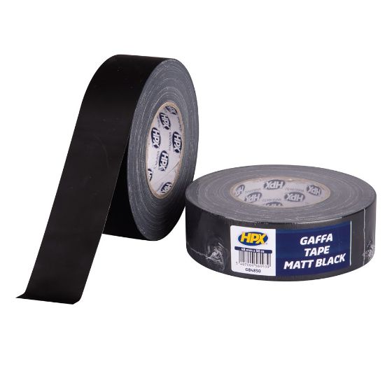 Afbeeldingen van Gaffer tape matzwart 48MM 50M