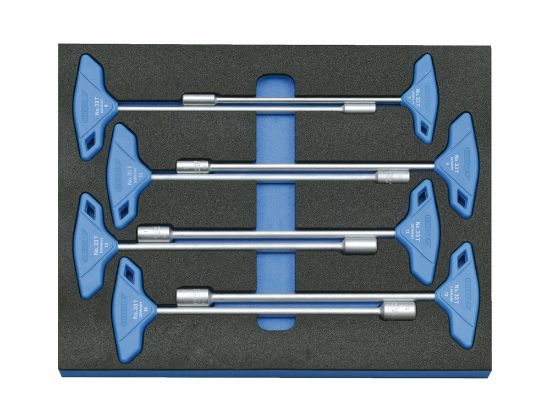 Afbeeldingen van GEDORE Soksleutelset met T-greep in 2/4 CT module 7-x