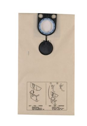 Afbeeldingen van MILWAUKEE Stofzuigerzak papier 25L. 5x