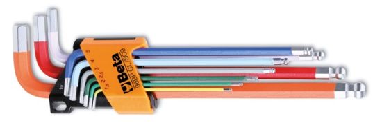 Afbeeldingen van BETA Haakse stiftsleutelset zeskant 96BP-Cl/SC9 9x