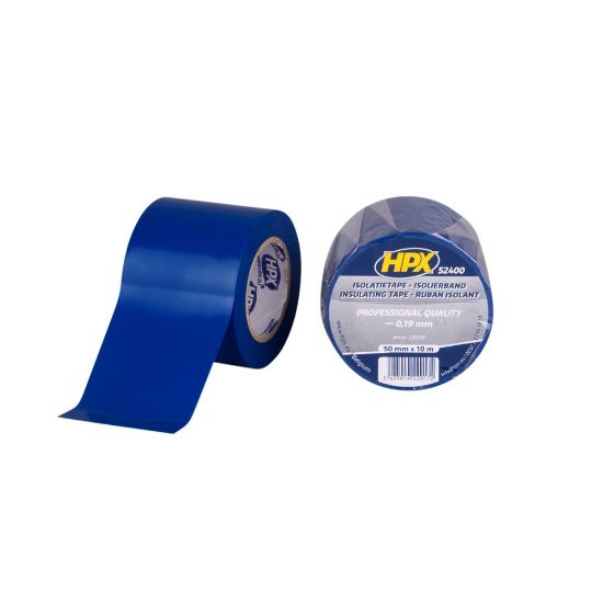 Afbeeldingen van HPX Isolatietape PVC blauw 50MM 10M