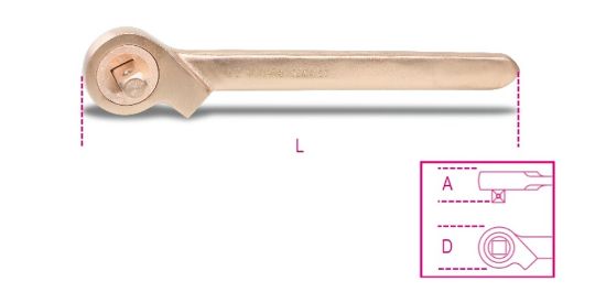 Afbeeldingen van BETA Doorsteekratel vonkvrij ¾" 926BA/50 300MM