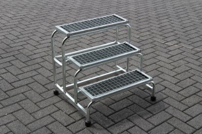 Afbeeldingen van ASC Montagetrap 3 treeds met rooster 58,5X84X59,5CM 