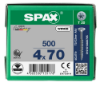 Afbeeldingen van SPAX Spaanplaatschroef verzonkenkop WIROX deeldraad T20 4X70MM