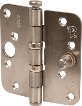 Afbeeldingen van OXLOC Veiligheidskogellagerscharnier EV ronde hoeken 89X89MM SKG**