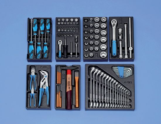 Afbeeldingen van GEDORE Gereedschapset in module klein 104x