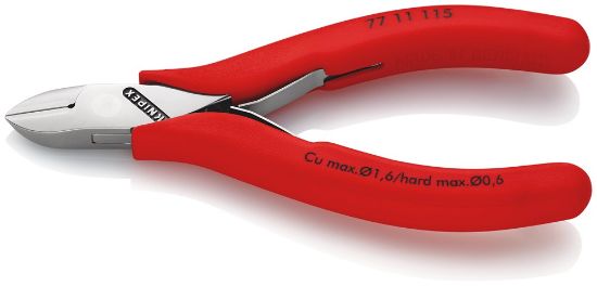 Afbeeldingen van KNIPEX Zijsnijtang elektro 7711115 DIN9654