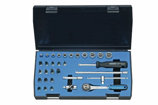 Afbeeldingen van GEDORE Dopsleutelset ¼" 20 IMU-3 zeskant IN-IS-PH-PZ 32x