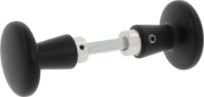 Afbeeldingen van OXLOC Knopkruk draaibaar aluminium zwart 50MM
