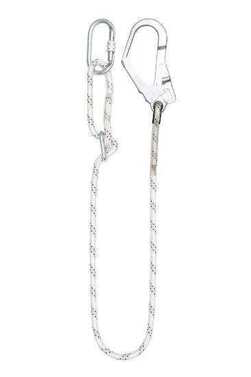 Afbeeldingen van ELLERsafe Verstelbare positioneerlijn LB100 karabijnhaak/pijphaak 2M