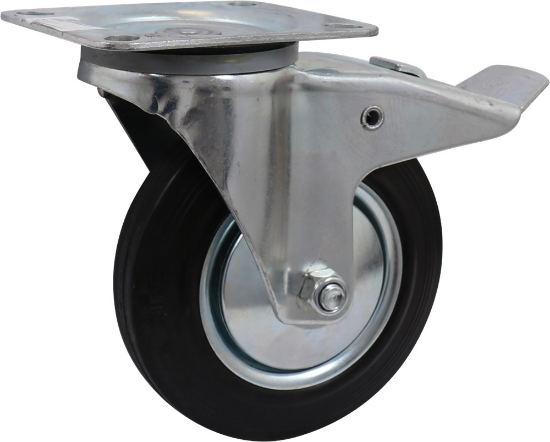 Afbeeldingen van KELFORT Zwenkwiel zwart EV velg 160MM + rem