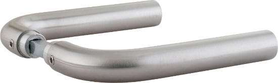 Afbeeldingen van OXLOC Veiligheidsdeurkruk L-model Breda RVS 37-42MM
