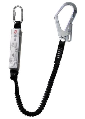 Afbeeldingen van ELLERsafe Elastische vanglijn LE111 karabijnhaak/pijphaak 2M 140kg