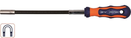 Afbeeldingen van ROTEC Bitschroevendraaier ¼" magnetisch flexibel 2K-heft 310MM