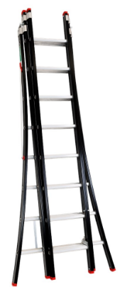 Afbeeldingen van KELFORT Reformladder ALU/zwart 3X8