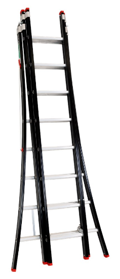 Afbeeldingen van KELFORT Reformladder ALU/zwart 3X8