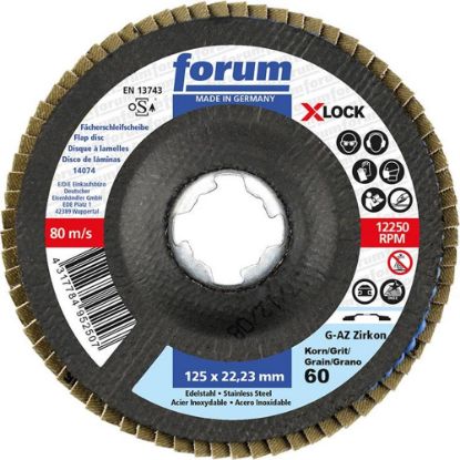 Afbeeldingen van FORUM Lamellenschijf recht X-LOCK 125MM K60