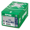 Afbeeldingen van SPAX Spaanplaatschroef verzonkenkop WIROX deeldraad T20 4,5X40MM