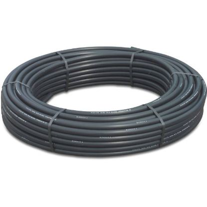 Afbeeldingen van Drukbuis glad SDR 9 PE zwart/blauw 16X1,8MM 6bar KIWA