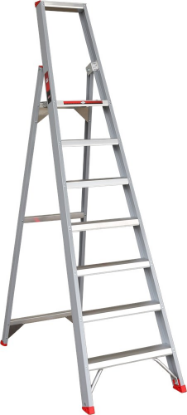 Afbeeldingen van KELFORT Plateautrap enkel oploopbaar 7 treden 166CM