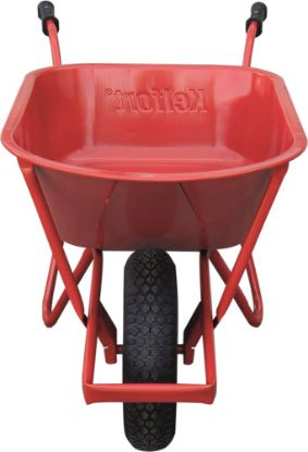 Afbeeldingen van KELFORT Rondneuskruiwagen QUAD staal ovale buis 85L