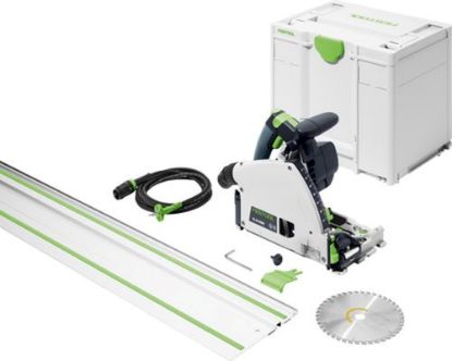 Afbeeldingen van FESTOOL Invalcirkelzaag TS 60 KEBQ-Plus-FS 168MM 1500W met geleiderail