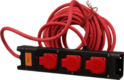 Afbeeldingen van KELFORT Stekkerdoos 3x met deksel NY 10M 3X2,5