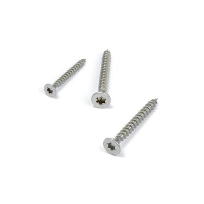 Afbeeldingen van WINTECH spaanplaatschroef platkop TX20 RVS A2 4X25MM