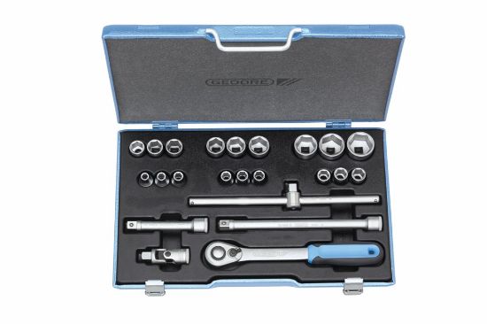 Afbeeldingen van GEDORE Dopsleutelset ½" 19 EMU-20 8-32MM 23x