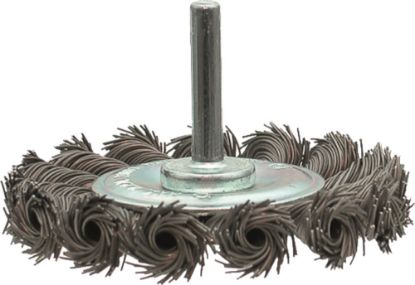 Afbeeldingen van IRONSIDE Staaldraadborstel getordeerd 75MM stift 6MM