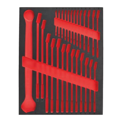 Afbeeldingen van MILWAUKEE Foam inlay leeg t.b.v. 27-delige MAXBITE ring-steeksleutelset