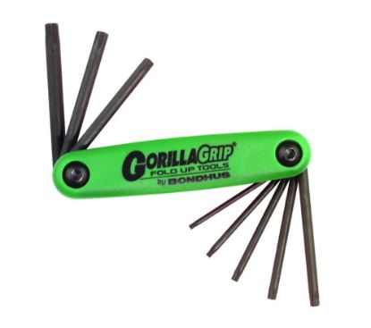 Afbeeldingen van BONDHUS Opvouwbare torxsleutelset GORILLAGRIP T6-T25 