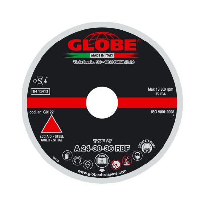 Afbeeldingen van GLOBE Afbraamschijf G0122 A24-30-36-R 115X6,5x22,2MM