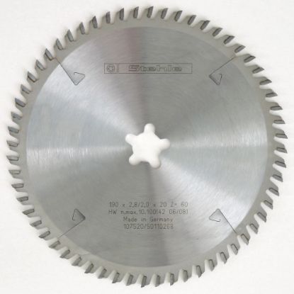 Afbeeldingen van STEHLE Handcirkelzaagblad HW 190X2,6/2,0X20MM Z60 WS  F-FIX